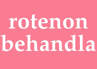 Synonym rotenonbehandla