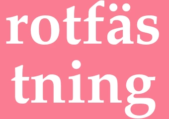 Synonym rotfästning