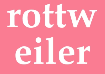 Synonym rottweiler