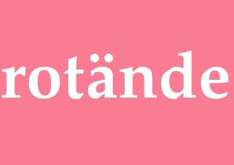 Synonym rotände