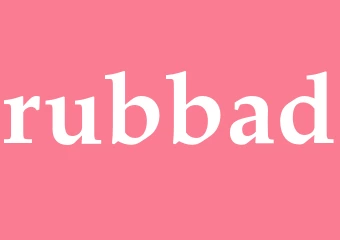 Synonym rubbad