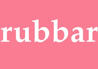 Synonym rubbar
