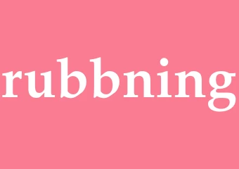 Synonym rubbning