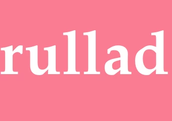 Synonym rullad