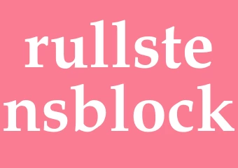 Synonym rullstensblock
