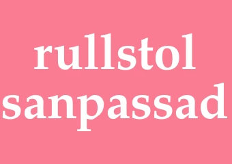 Synonym rullstolsanpassad