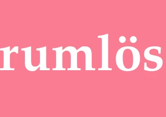 Synonym rumlös