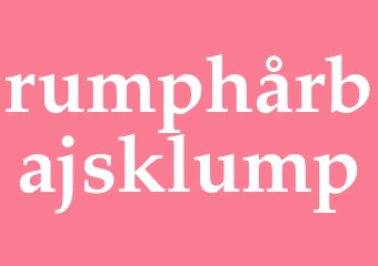 Synonym rumphårbajsklump