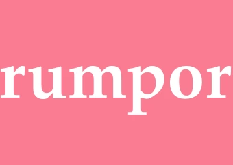 Synonym rumpor