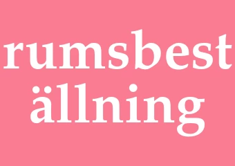 Synonym rumsbeställning