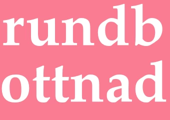 Synonym rundbottnad