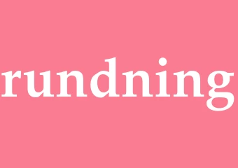 Synonym rundning
