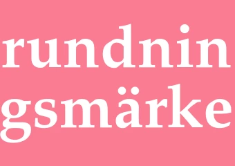 Synonym rundningsmärke