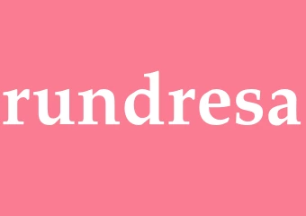 Synonym rundresa