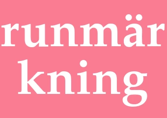 Synonym runmärkning