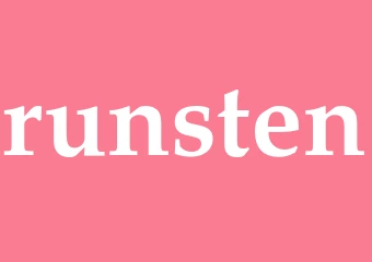 Synonym runsten