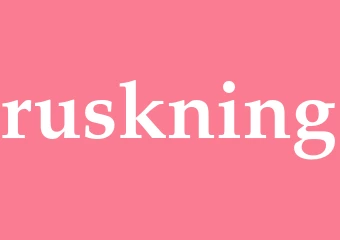 Synonym ruskning