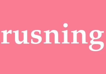 Synonym rusning