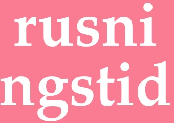 Synonym rusningstid