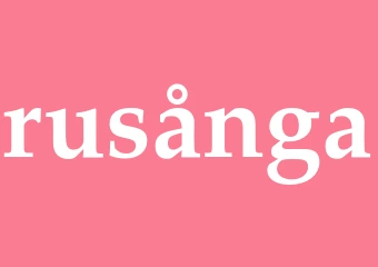 Synonym rusånga