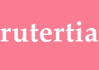 Synonym rutertia