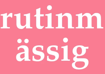 Synonym rutinmässig