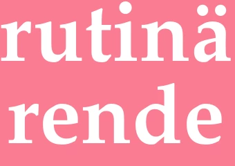 Synonym rutinärende