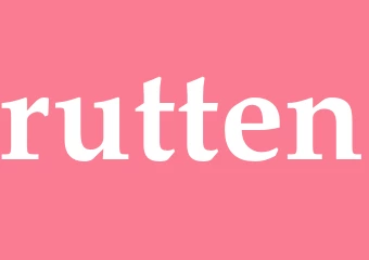 Synonym rutten