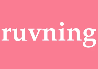 Synonym ruvning