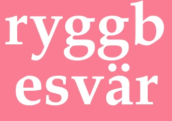 Synonym ryggbesvär