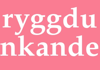 Synonym ryggdunkande