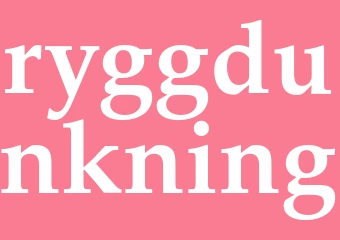 Synonym ryggdunkning