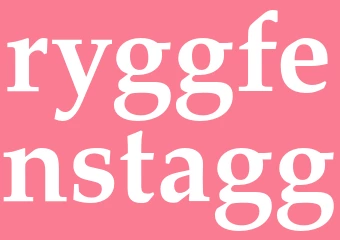 Synonym ryggfenstagg