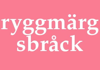Synonym ryggmärgsbråck