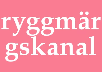 Synonym ryggmärgskanal
