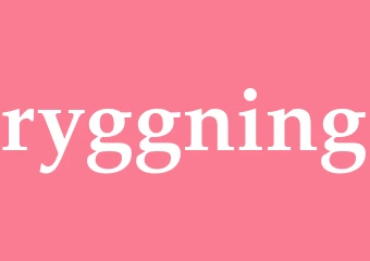 Synonym ryggning