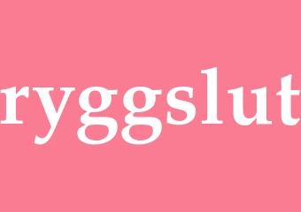 Synonym ryggslut