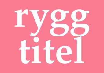 Synonym ryggtitel