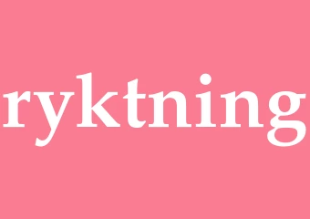 Synonym ryktning