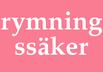 Synonym rymningssäker