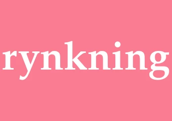 Synonym rynkning