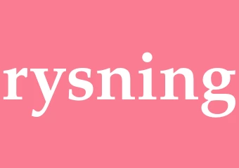 Synonym rysning