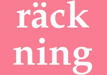Synonym räckning
