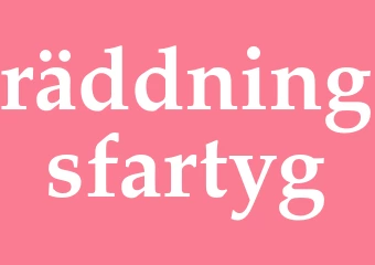Synonym räddningsfartyg