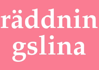 Synonym räddningslina