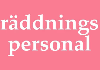 Synonym räddningspersonal