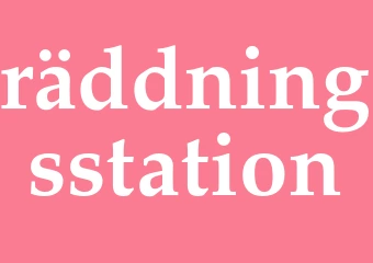 Synonym räddningsstation
