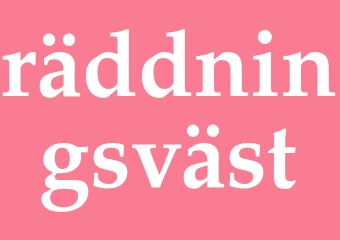 Synonym räddningsväst
