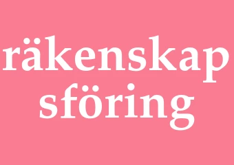 Synonym räkenskapsföring