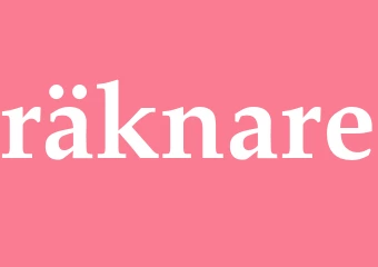 Synonym räknare